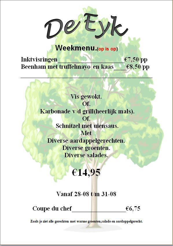 16 tot en met 23 september