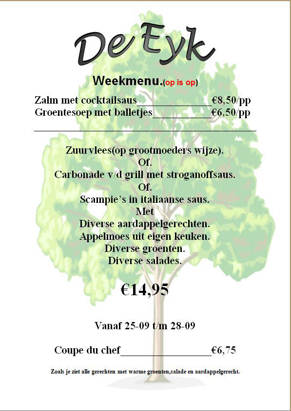 16 tot en met 23 september